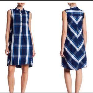 MAX STUDIO Sleeveless Dress Chambray, Medium